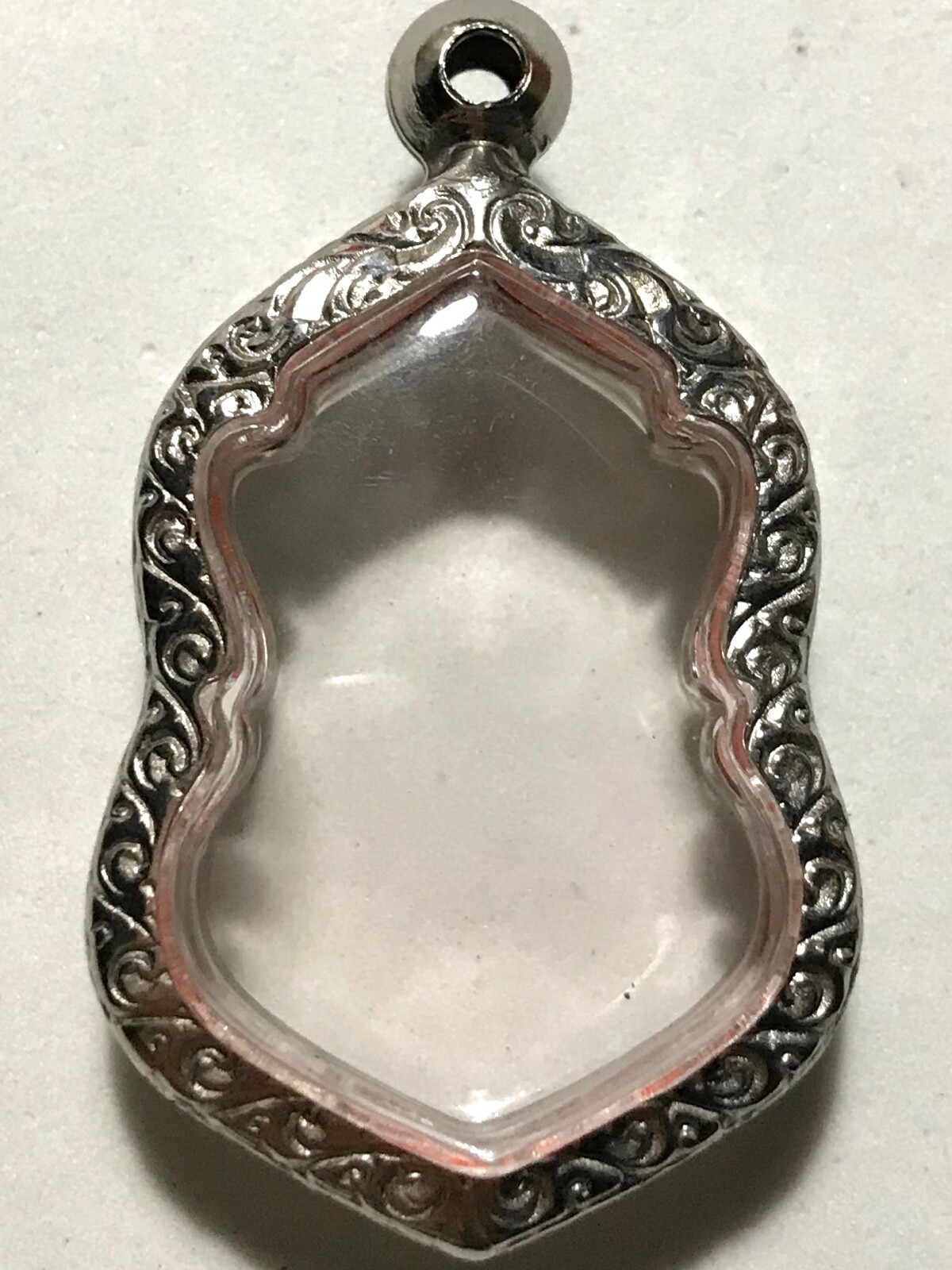 STAINLESS STEEL CASE/CASING AMULET PHRA LP THAI BUDDHA PENDANT C296 h4 w2.8 cm