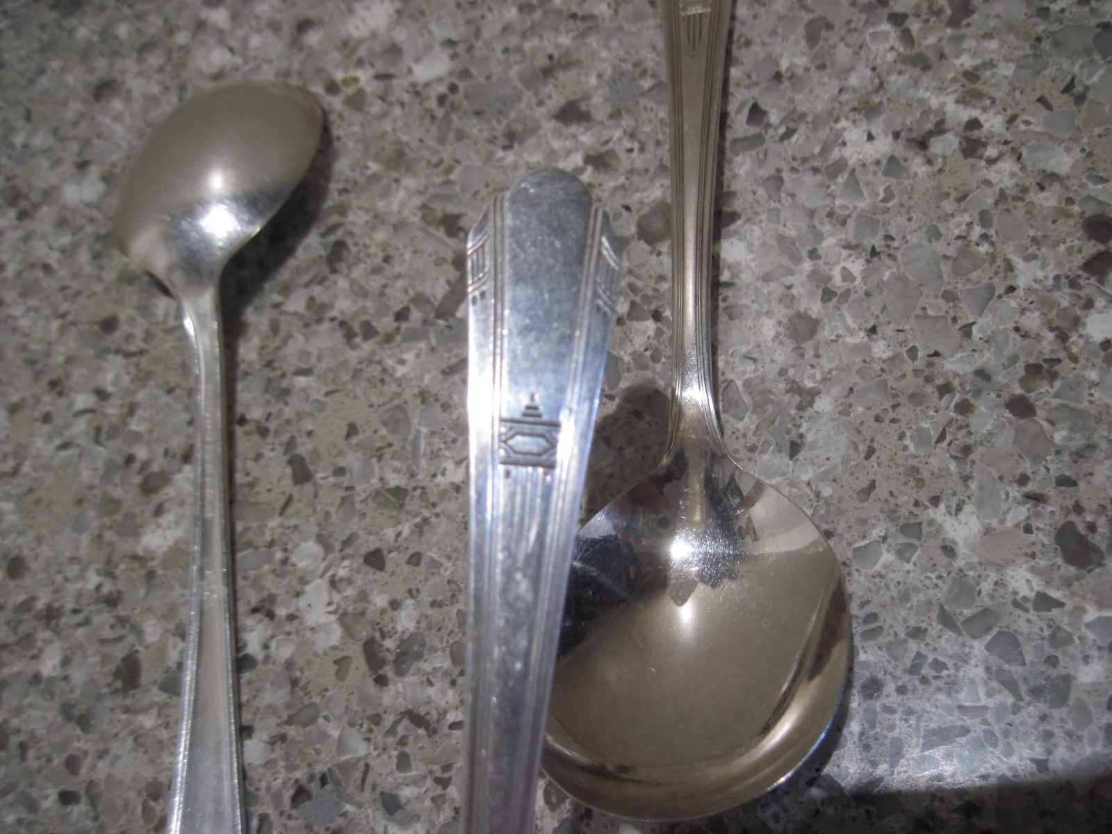 Rogers Paramount Silver Overlaid Gumbo Soup Spoons x 6