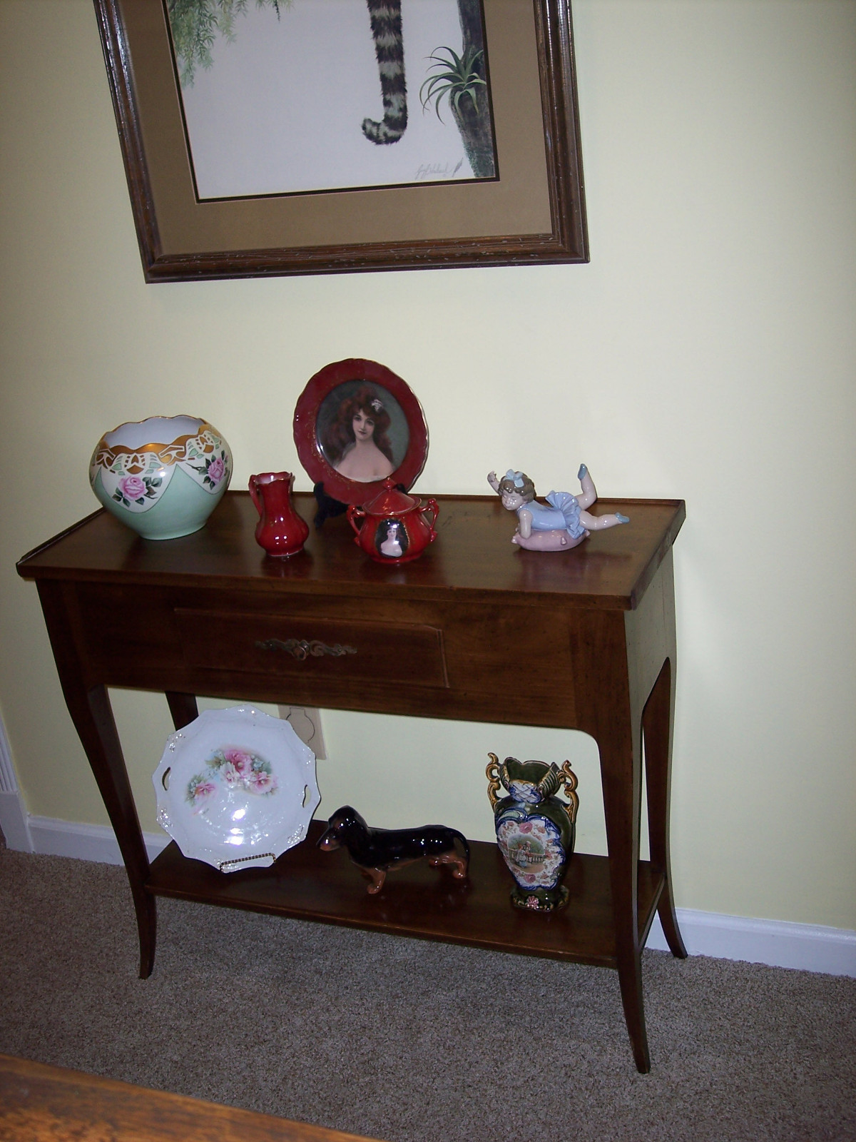 WM. A. BERKEY FURNITURE A DIVISION OF JOHN WIDDICOMB HALL SHELF TABLE 1950-1976