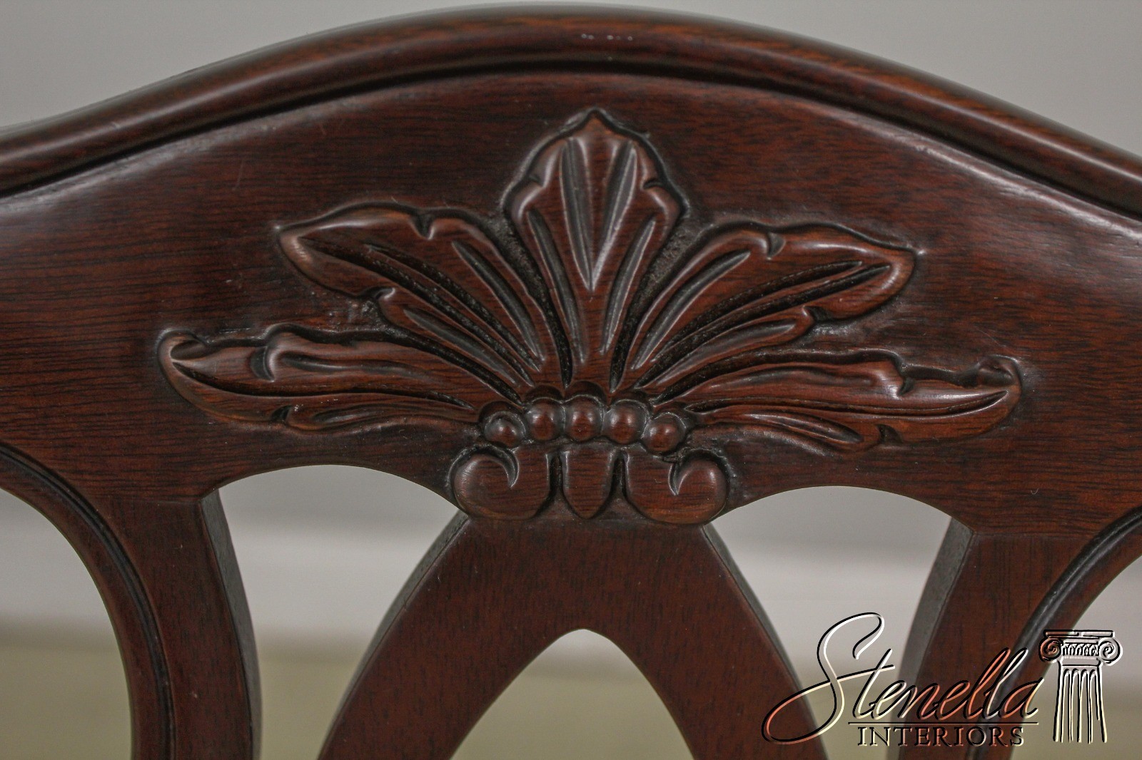 L57480: Set of 8 KINDEL Oxford Mahogany Chippendale Dining Room Chairs