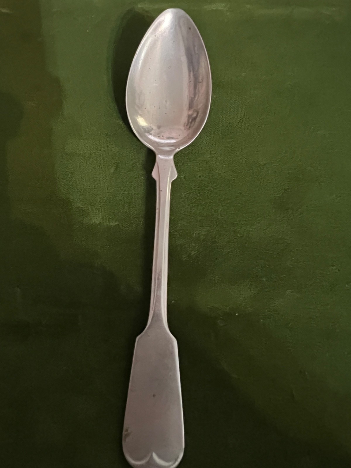Antique H&S ALPACA Silveplate Spoon Early 1900s German Nickel Silver Flatware