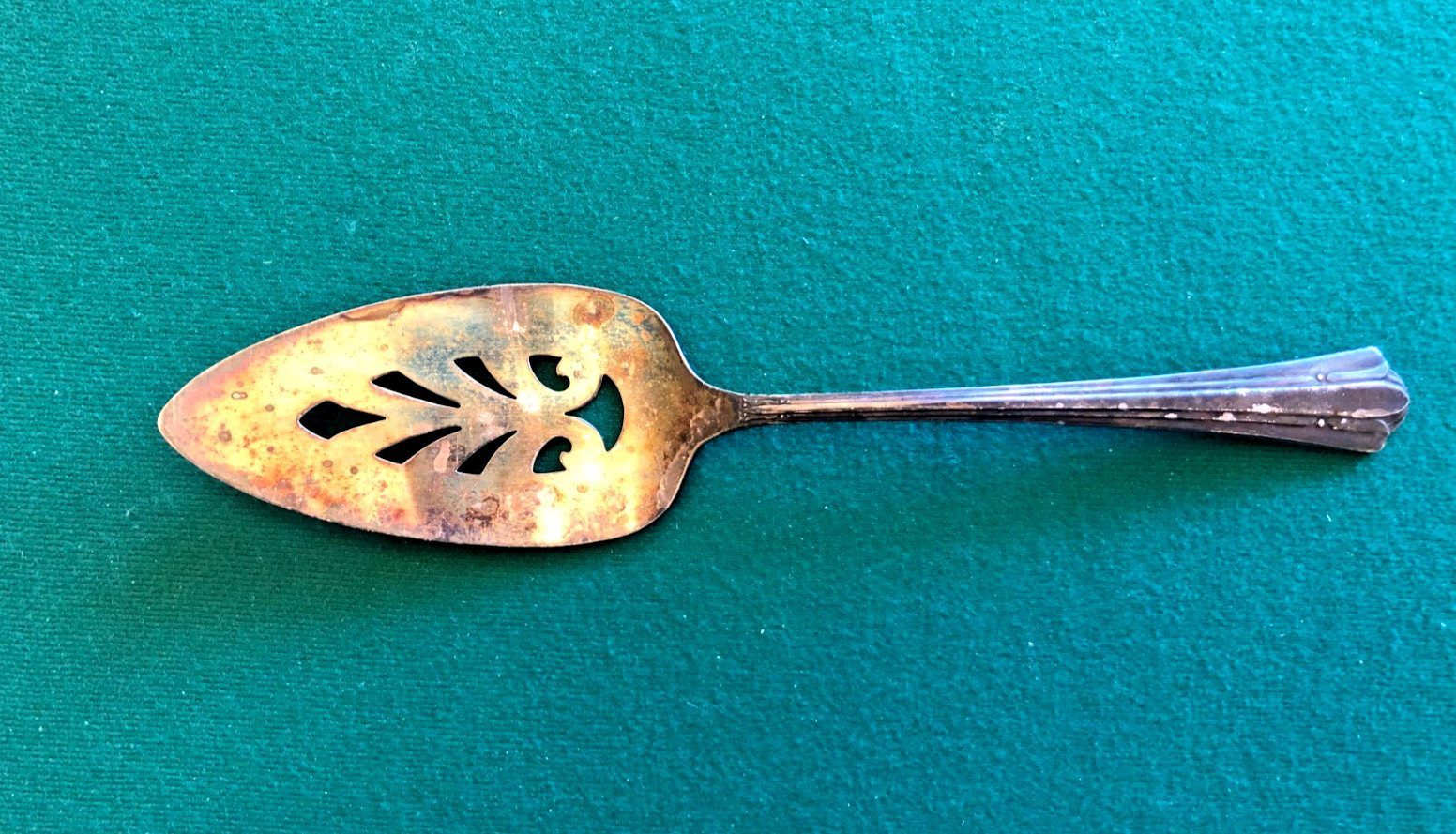 Vtg American Silver Co. Pie Cake Sever Silverplate Spoon, Spatula 9.5″
