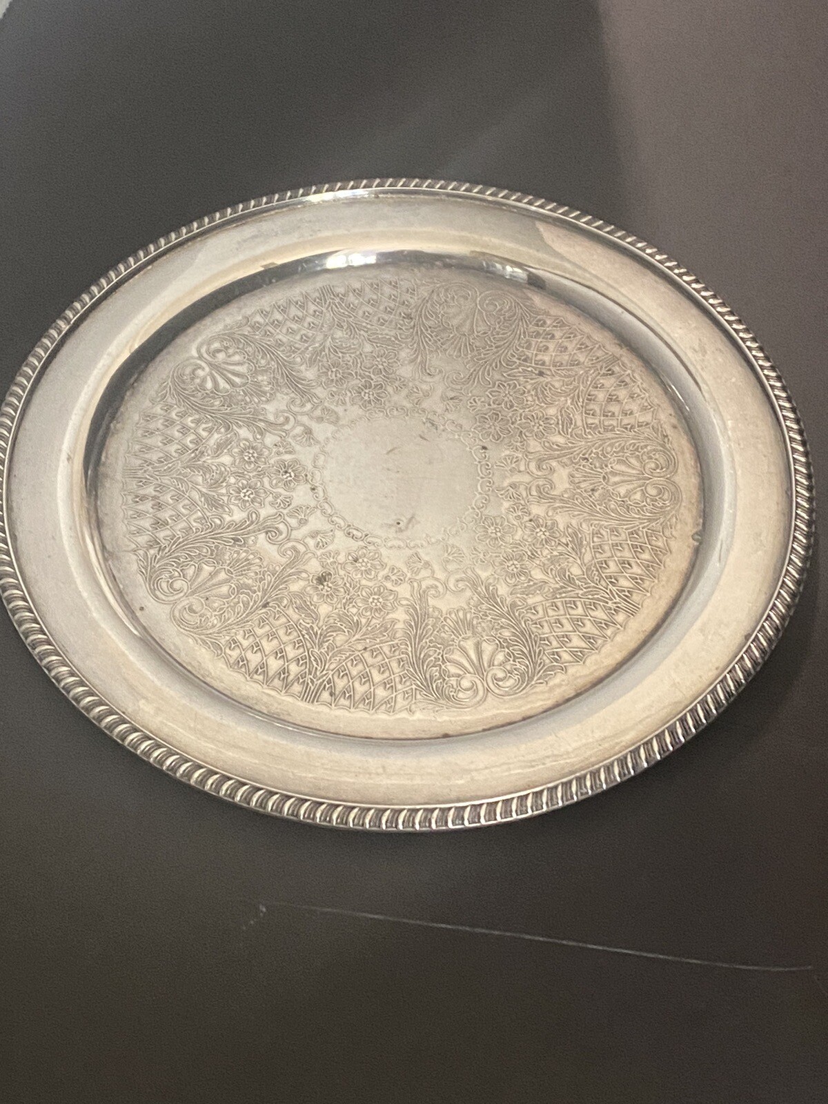 VINERS OF SHEFFIELD ALPHA PLATE 12 1/2 inch SERVING TRAY