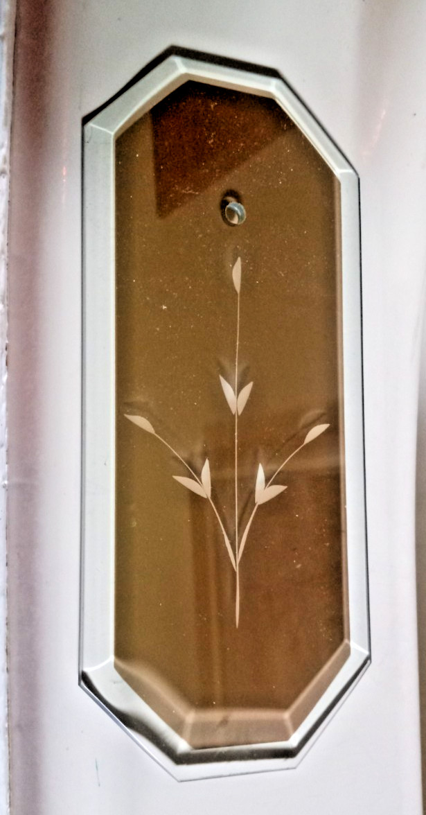25 Mirrored Etched Beveled Glass Chandelier Panel Replacement 8-1/2″ x 3-3/4″