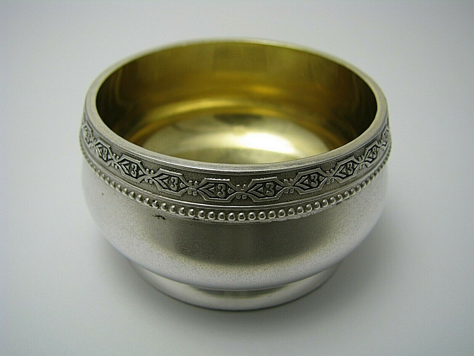 SOVIET RUSSIAN SILVER SALT CELLAR 875 Silver by ТФ6 Estonia Tallinn 1953-58 Rare
