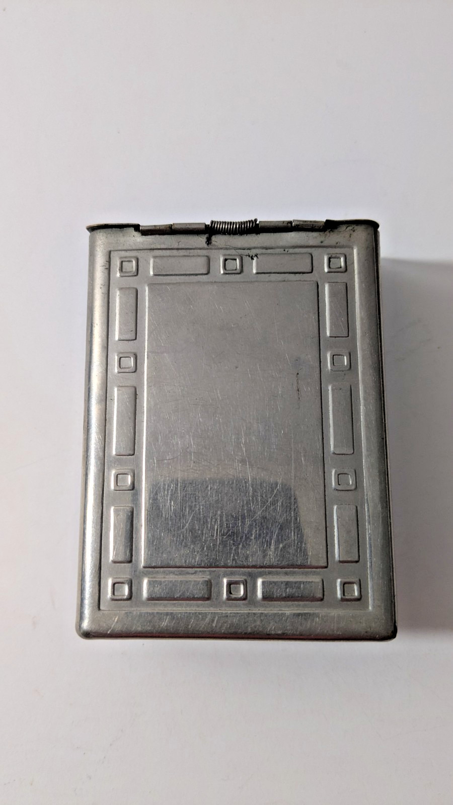Vintage Cigarette Box Case Spring Lid Slide Button “Rare”