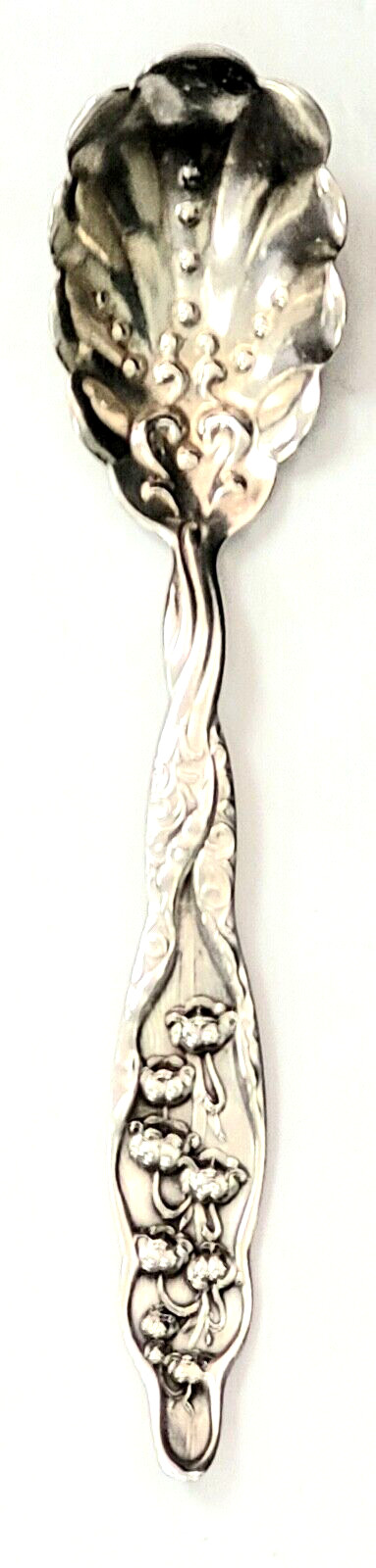 Whiting Lily of the Valley Sugar Spoon Dots Bowl