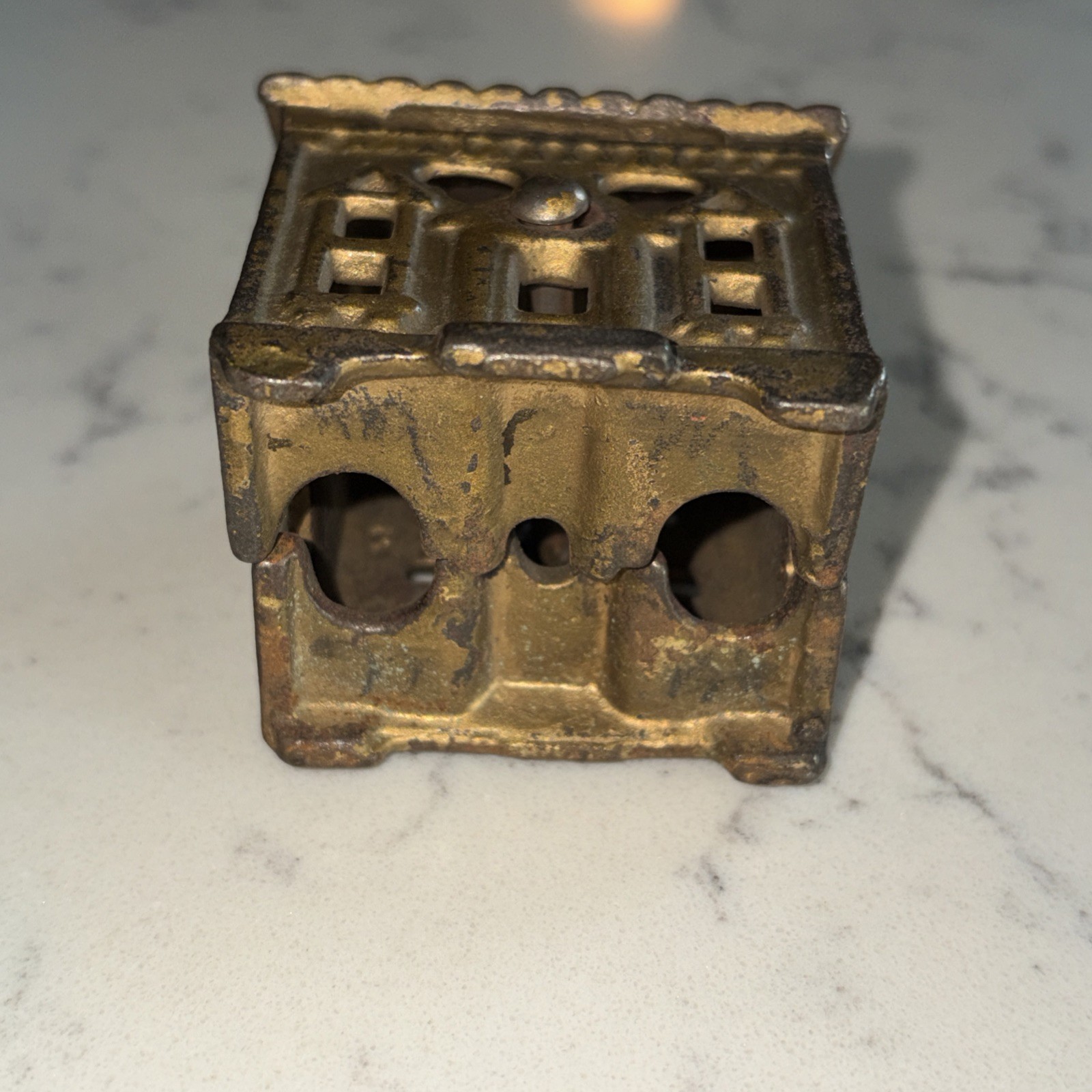 A.C. Williams Cast Iron Still Bank – Colonial House (1910-1930s)