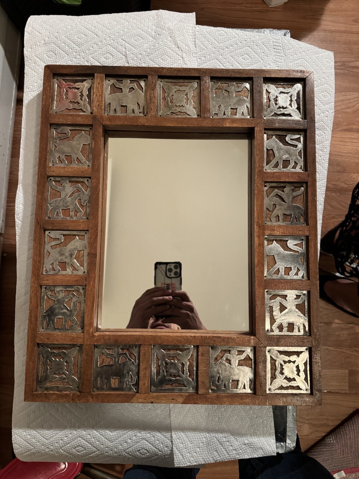 Antique Wall Frame Mirror 48×41 Made INDIA Beautiful Collection Of Any Space