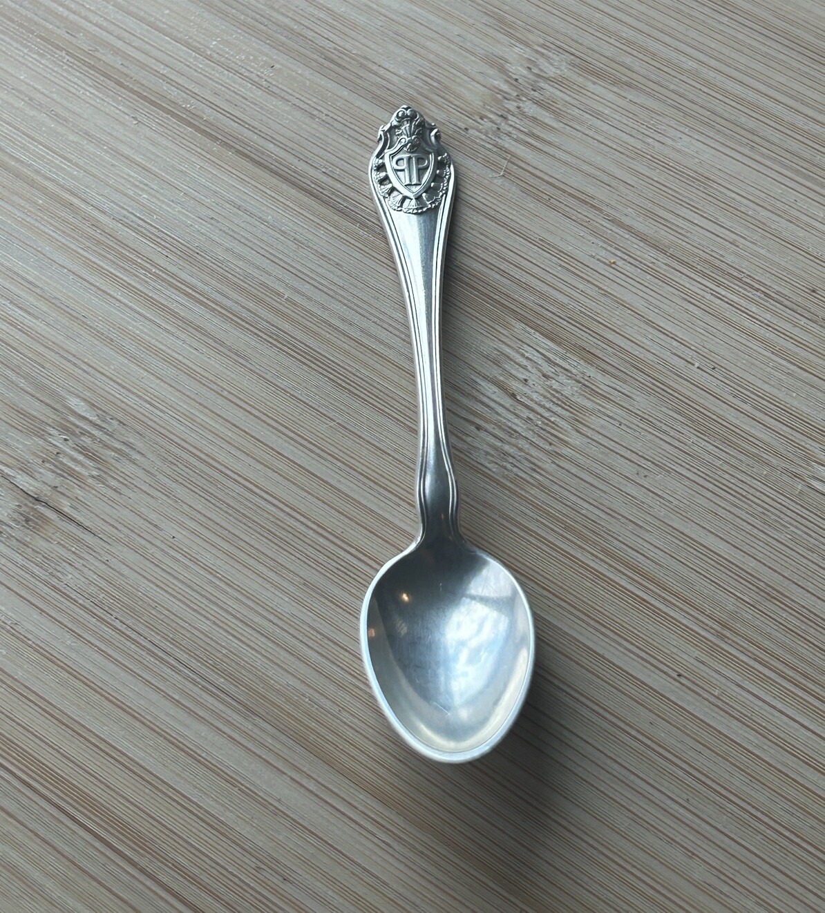Antique 1910 Baby Spoon, EP Silver GORHAM, Marked G M Co ‘Anchor’ EP PAT 1910•B