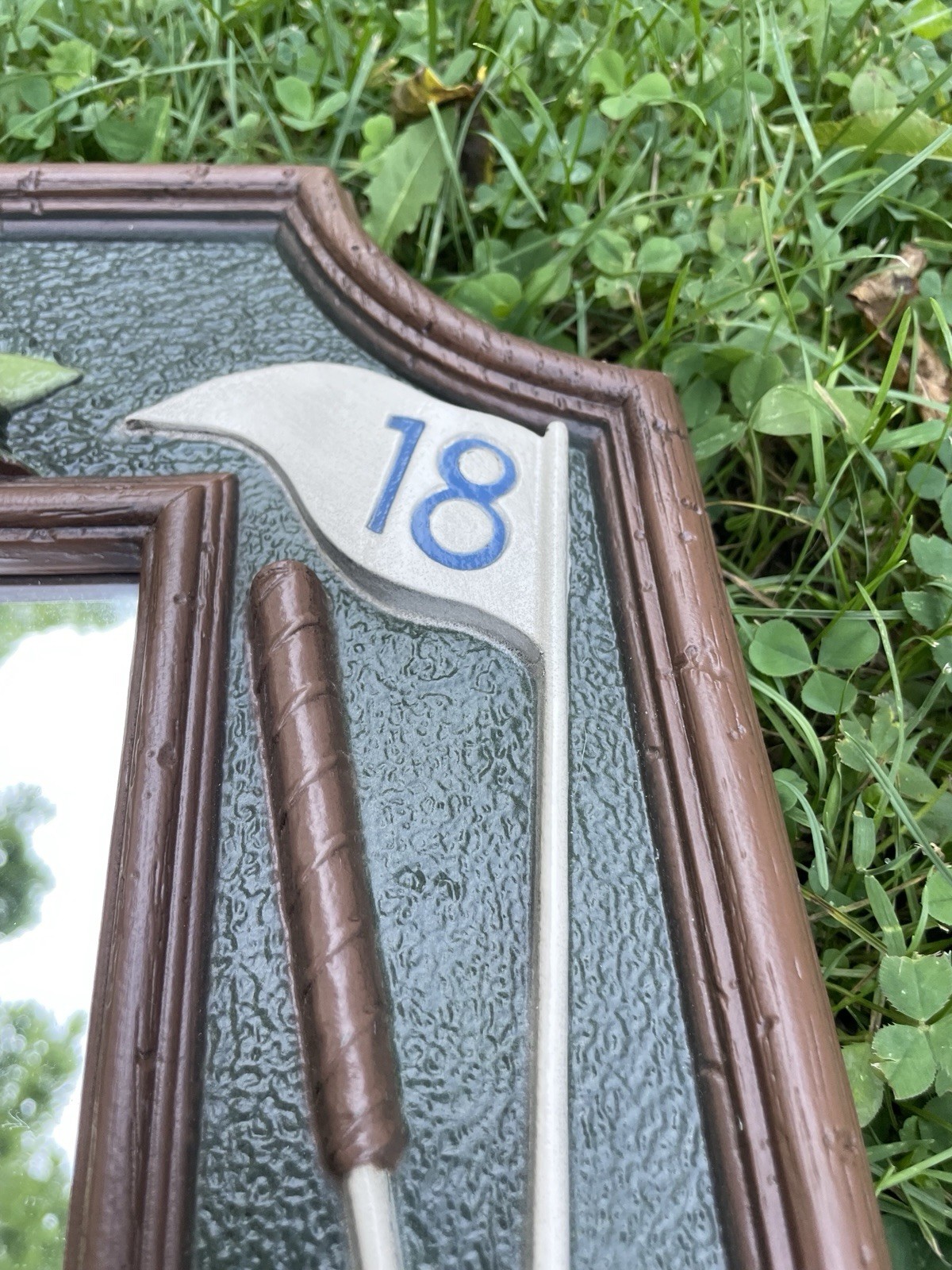 Vintage Golf Wall Mirror Decor 20×20 Country Club Golfers Bar Man Cave Sports