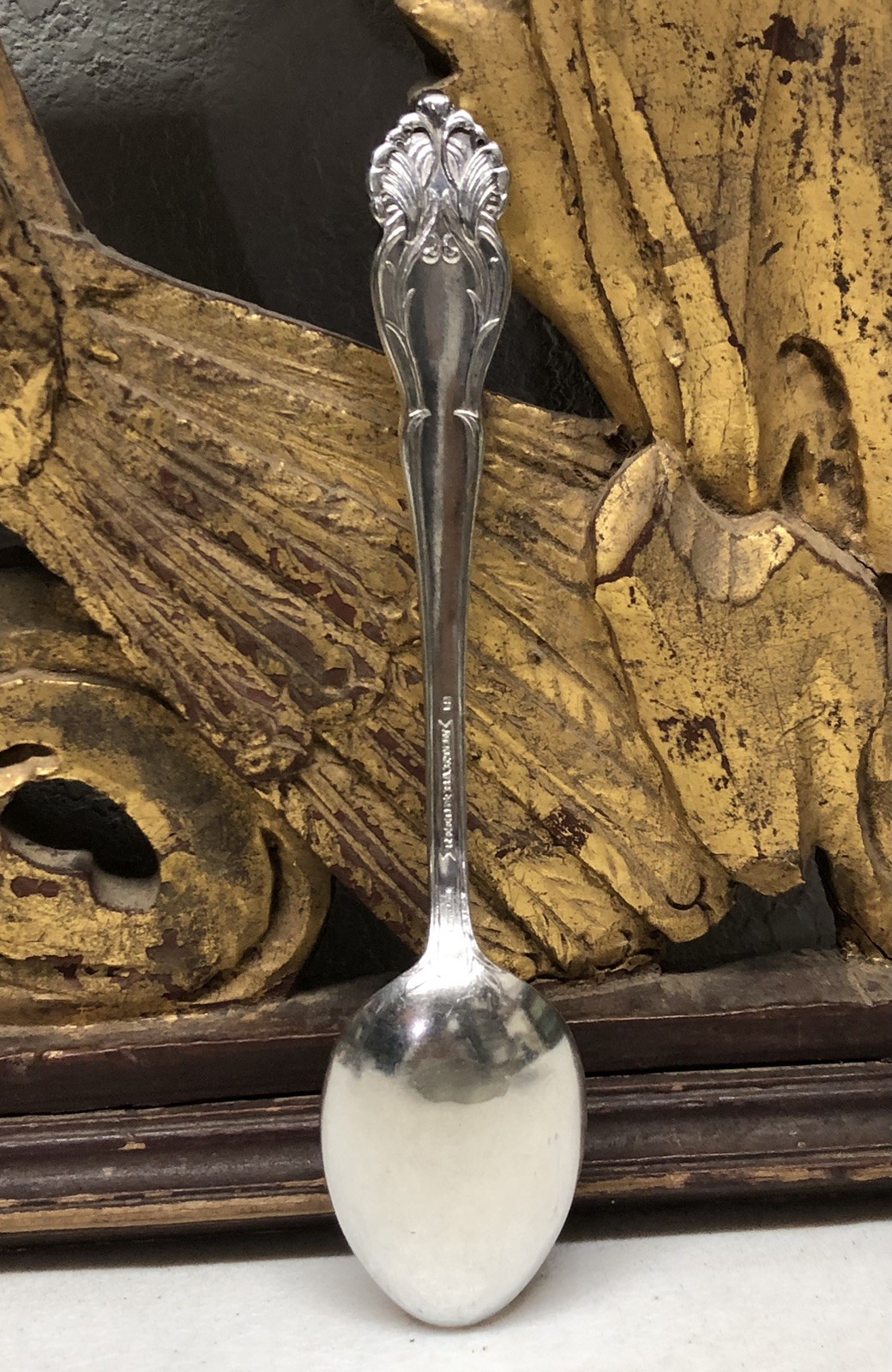 RARE 1901 Tiger Lily Pattern Serving Tablespoon By Reed Barton Silver Plate 18