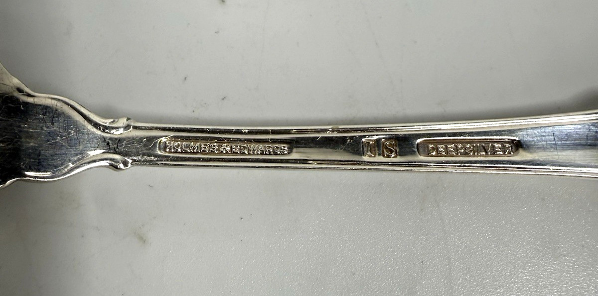 Holmes & Edwards IS Deepsilver 9″ Serving Fork & spoon – vintage silverplate