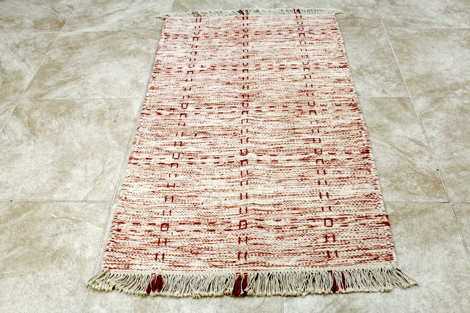 4X2 EXQUISITE MINT HAND KNOTTED VEGETABLE DYE DOUBLE SIDED SHEERAZI KILIM RUG