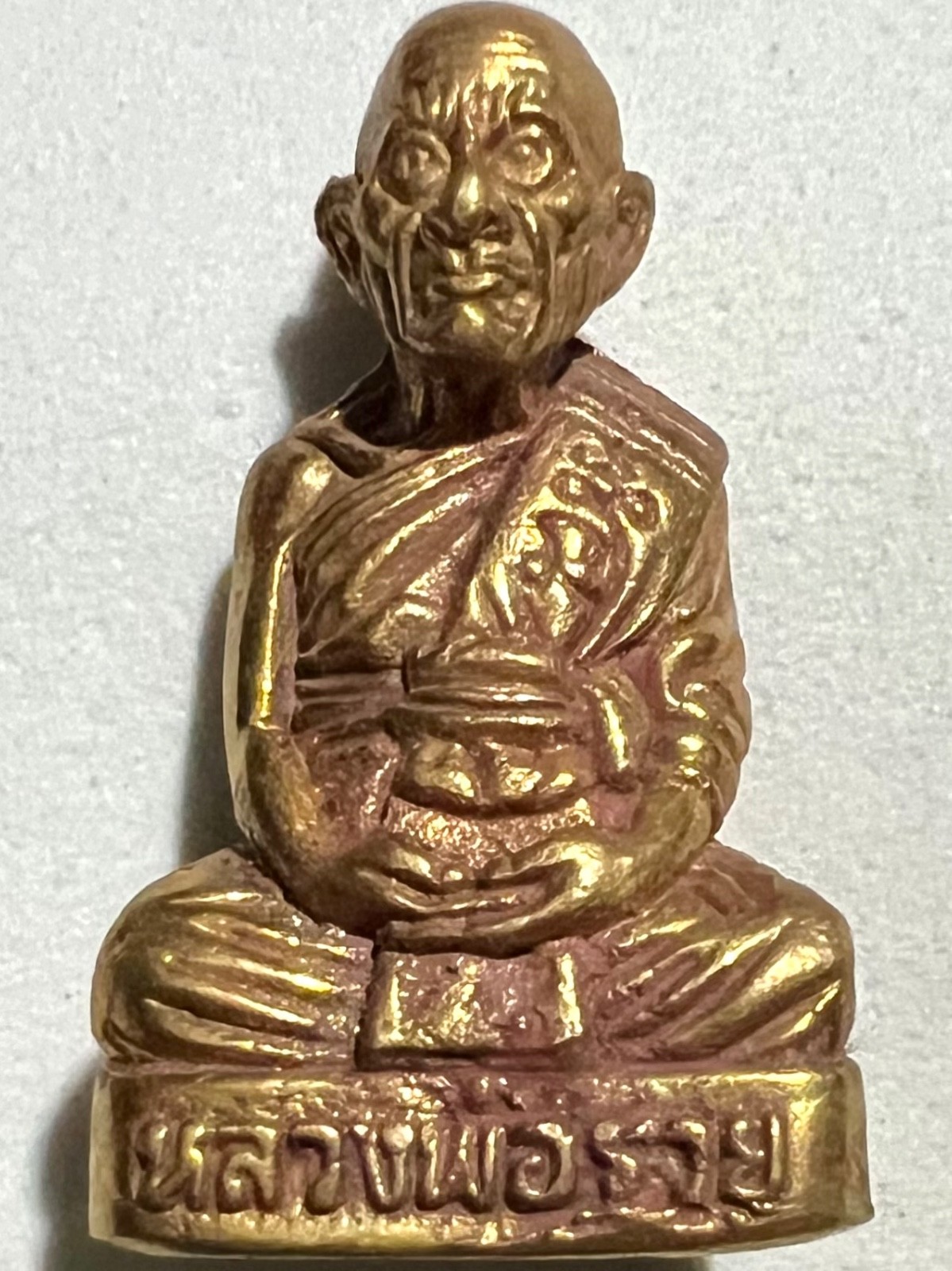 PHRA LP RUAY RARE OLD THAI BUDDHA AMULET PENDANT MAGIC ANCIENT IDOL#18
