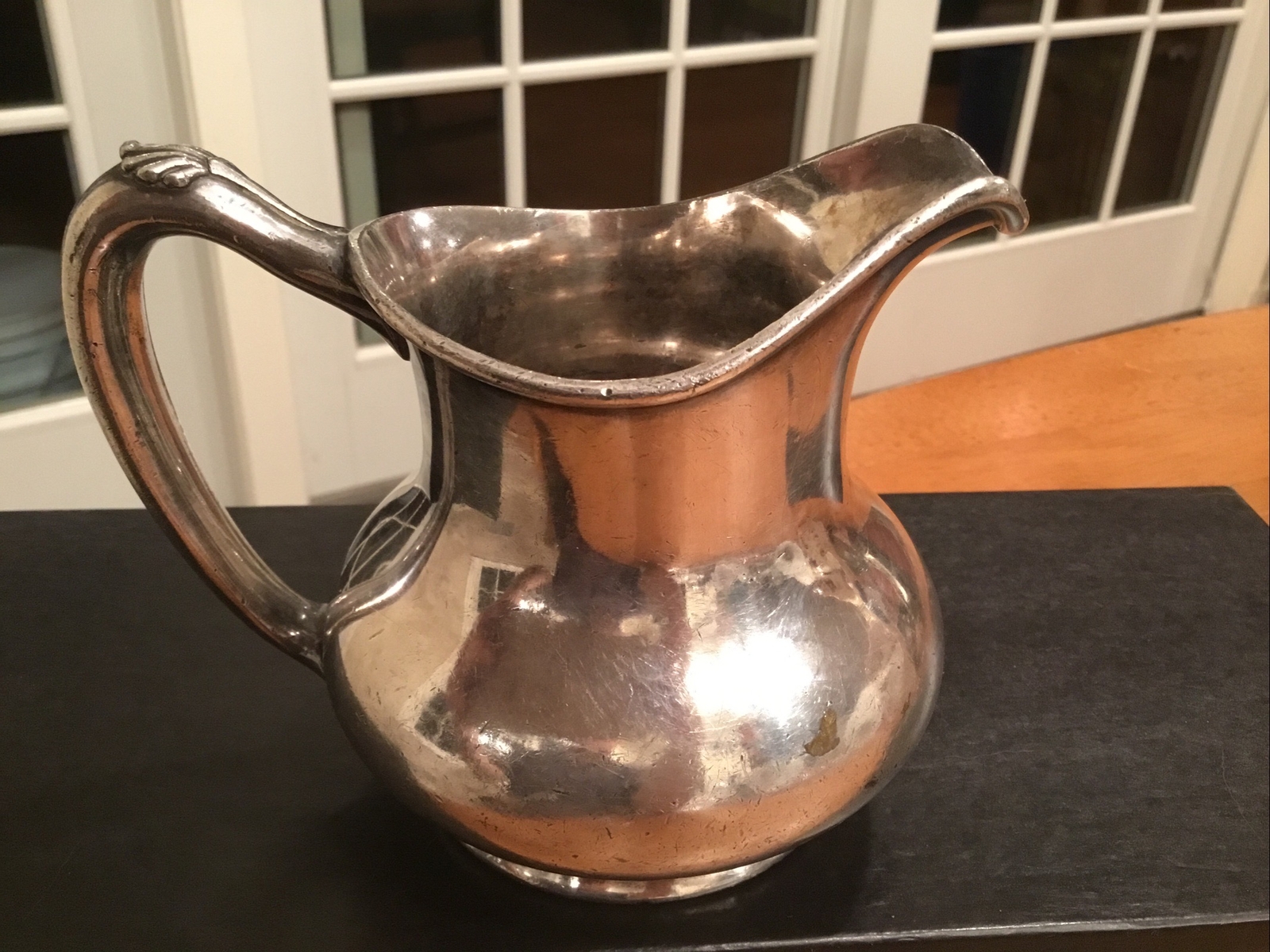 REED & BARTON USA Silverplate Hotel 12 ounce Pitcher Creamer No. 1575 Pat. 1898