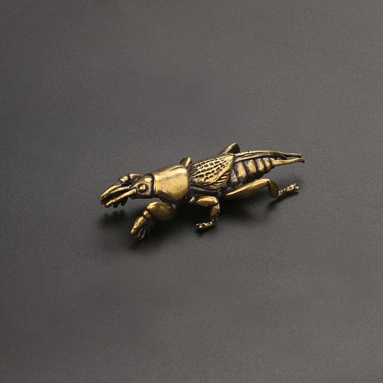 Antique Old Pure Copper Small Ornaments Creative Mini Insect Tea Pet Collection