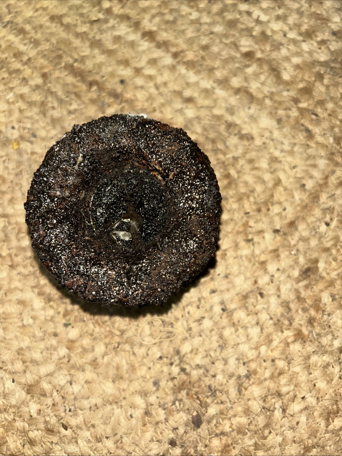 3” PILLAR PRIM RUSTIC GRUNGY BLACKENED SPICED CANDLE USE WITH TEALIGHT