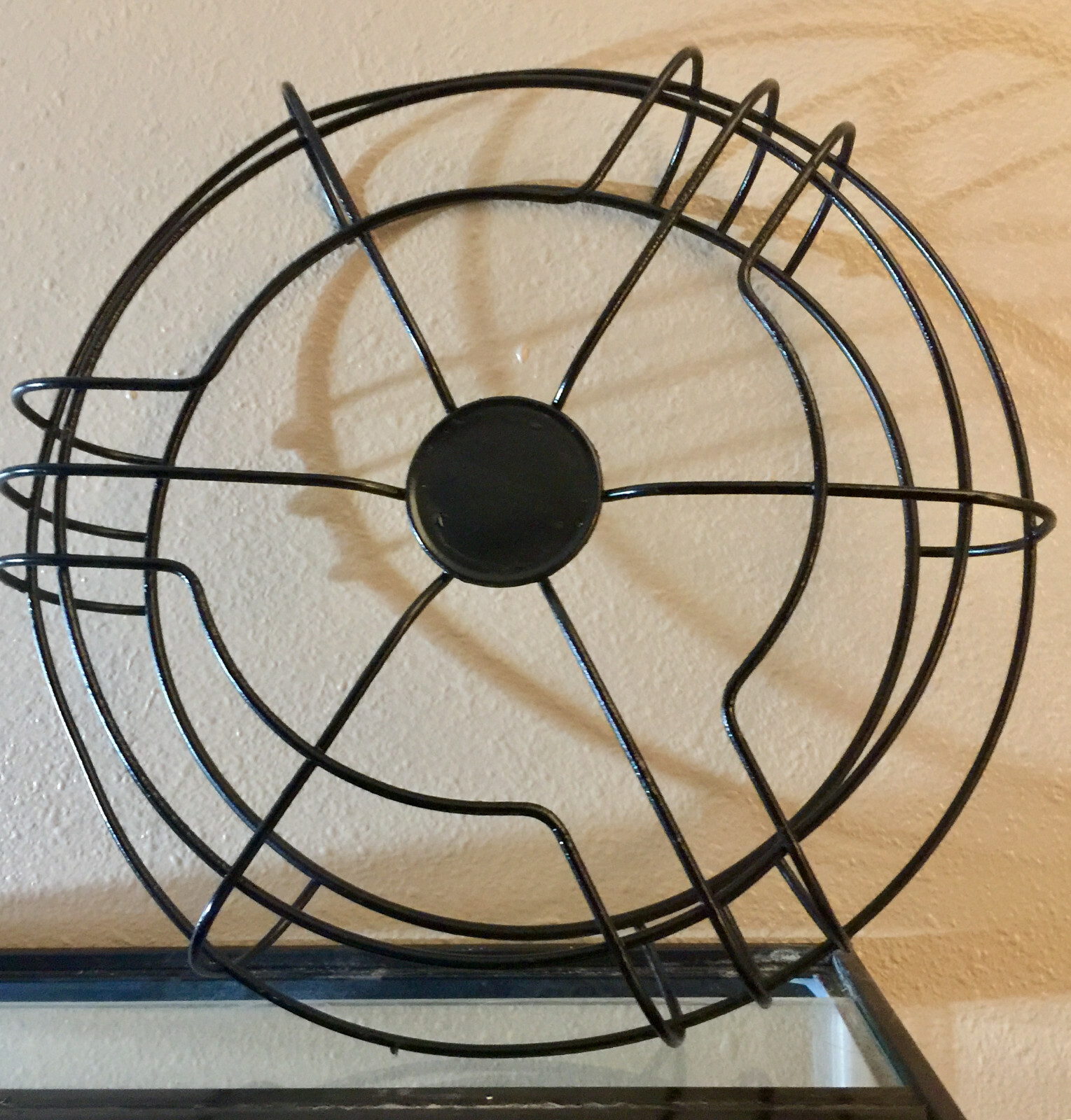 Vintage GENERAL ELECTRIC 1930 Fan Cage  BLACK, STEEL, USA, MAKE ME AN OFFER