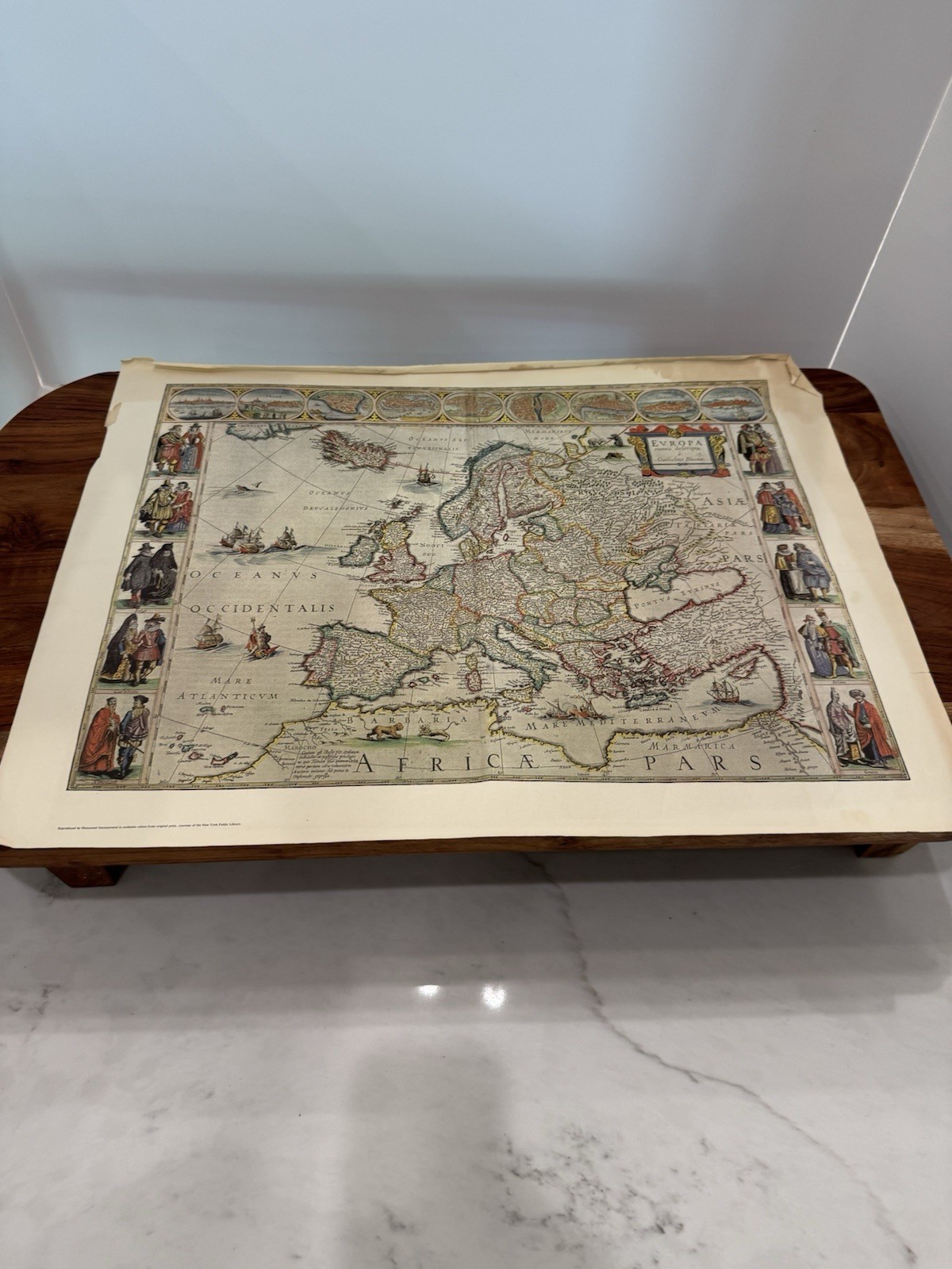 Guillaume Blaeu & Hammond Vintage Reproduction Atlas City Map Europe 1600-1699