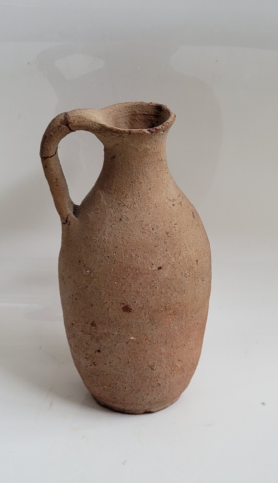Small Ancient 1st Century Roman Buffware Juglet with Excavation/Museum Marks
