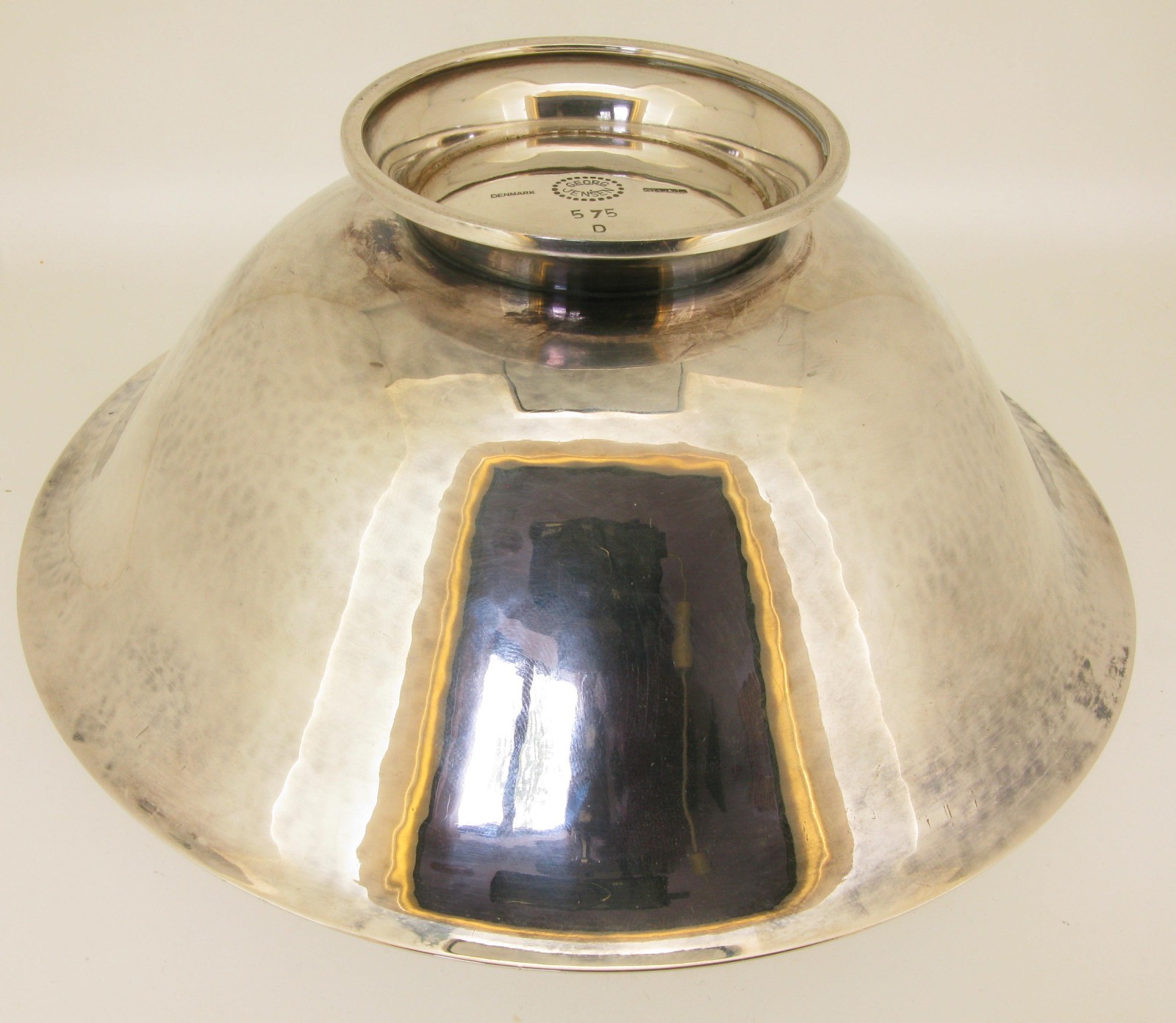 Vintage Danish Solid Sterling Silver Georg Jensen Bowl 575D 230gram Circa 1940s