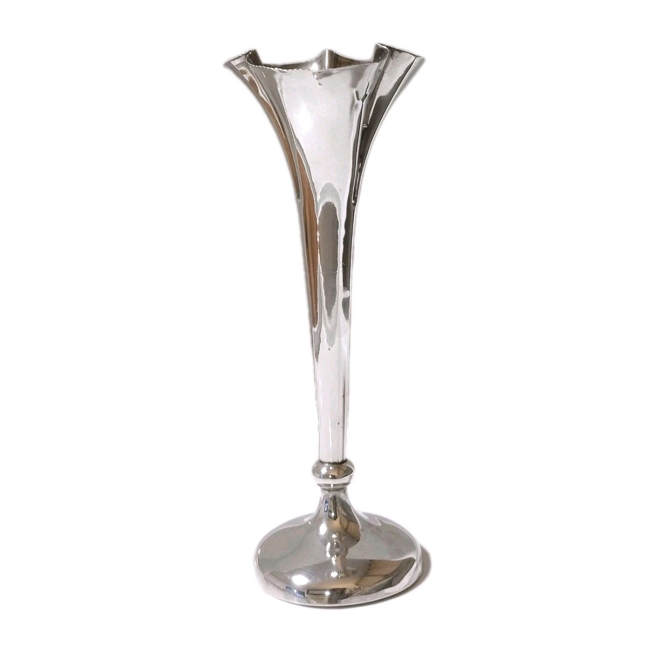 EDWARDIAN SILVER BUD TRUMPET VASE G E WALTON & CO LTD BIRMINGHAM 1904 11.4cm 28g