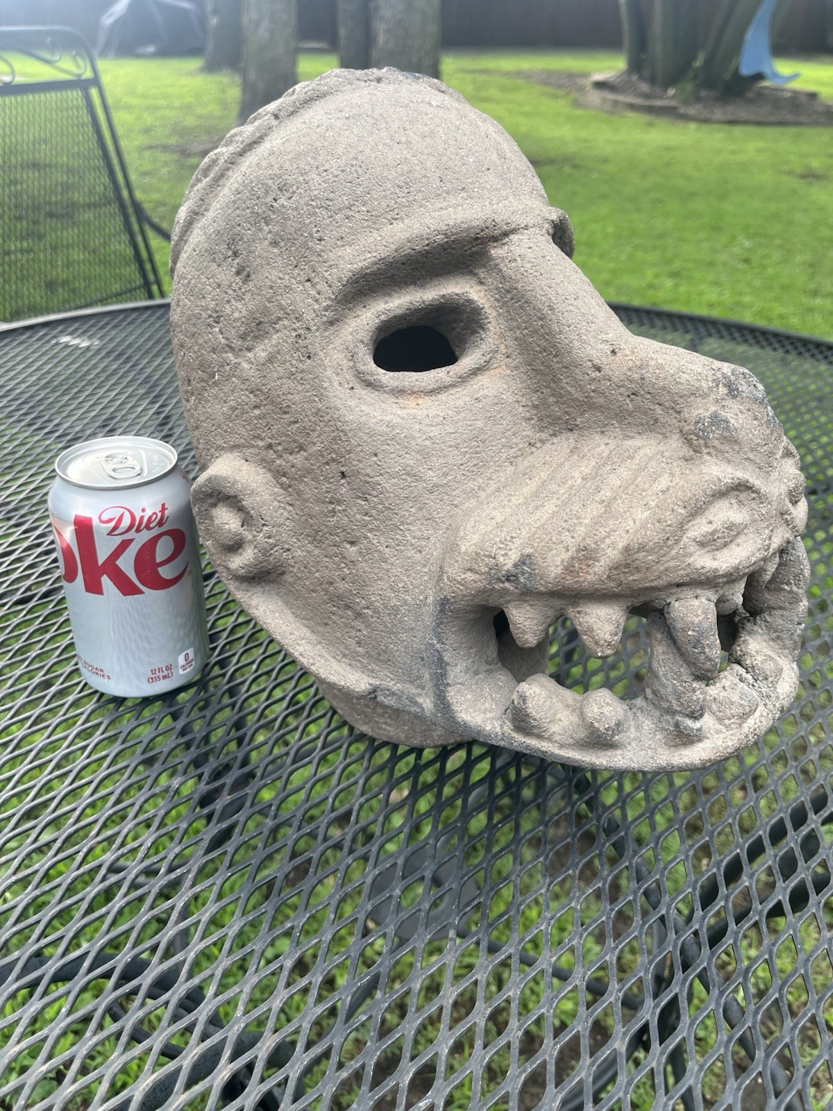 Massive 15+lb Nicoya Stone Head PreColumbian Ancient Artifact Costa Rica Mayan