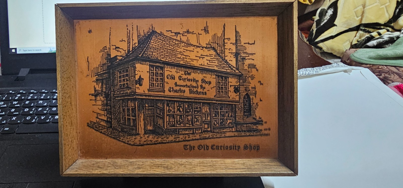 Vintage Old Curiosity Shop – Historical Copper Etching