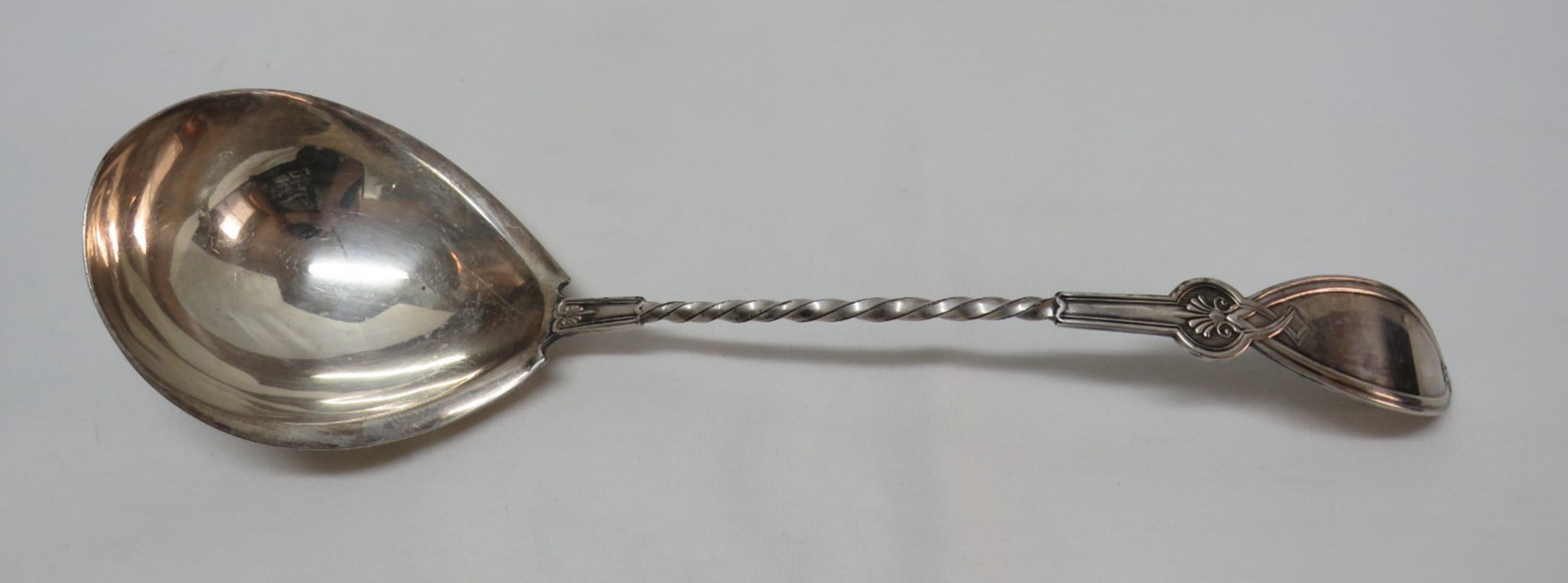 Civil War Era Rogers Smith Silverplate ROMAN Large Soup Ladle 1865 Grecian