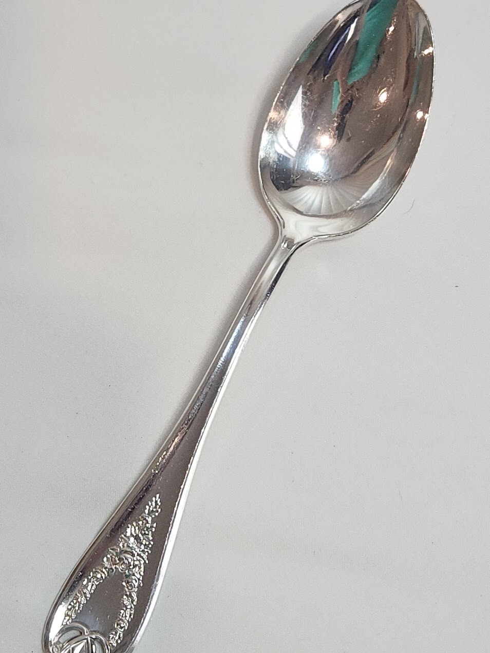 Rogers Bros OLD COLONY Triple Silver Plate Serving Spoon International 8.25in
