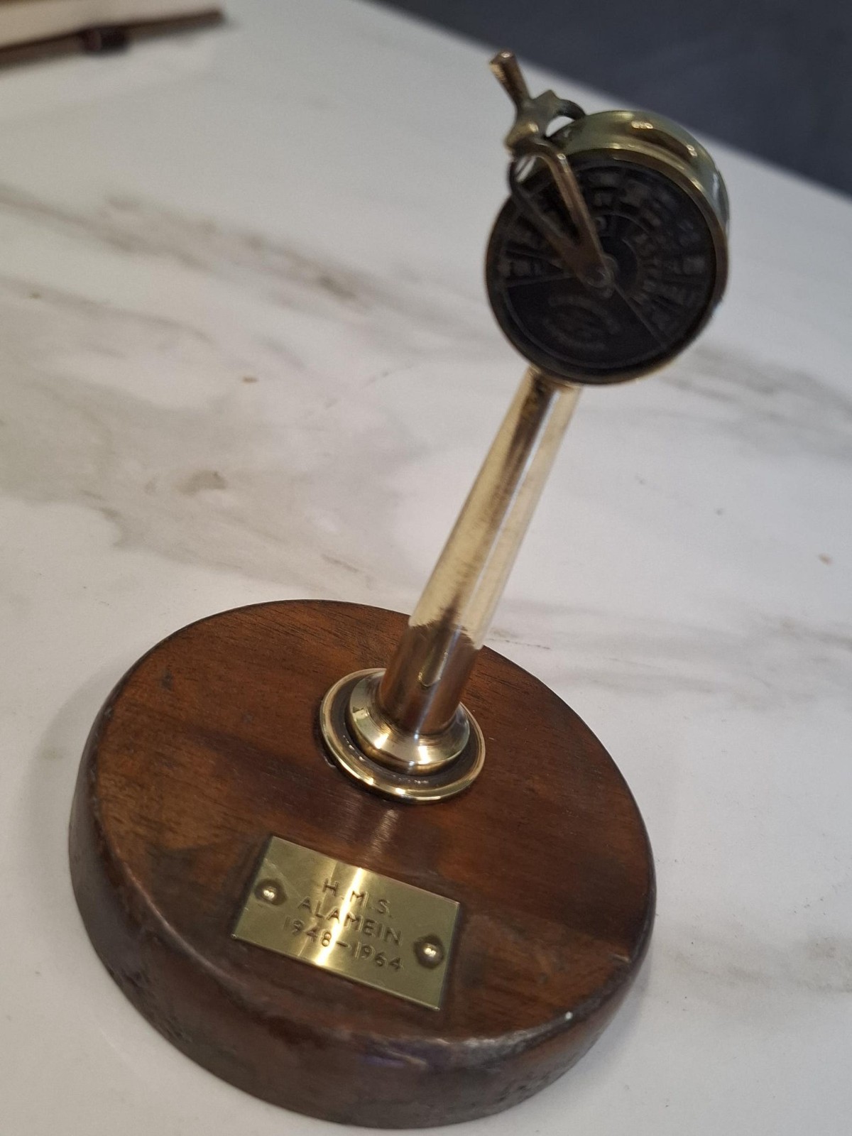 Vintage Brass Engine Order Telegraph HMS Alamein 1948-1964