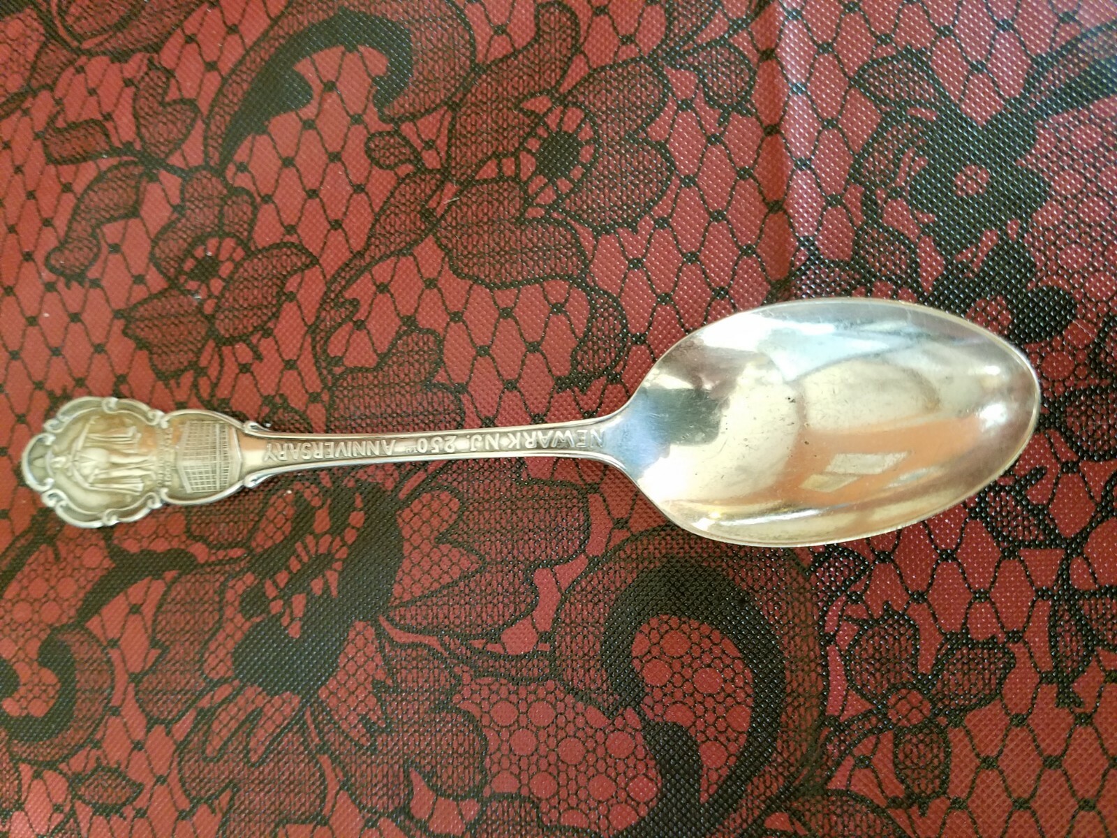 Vintage 1916 Newark NJ 250th Anniversary Spoon Robert Treat Williams A-1