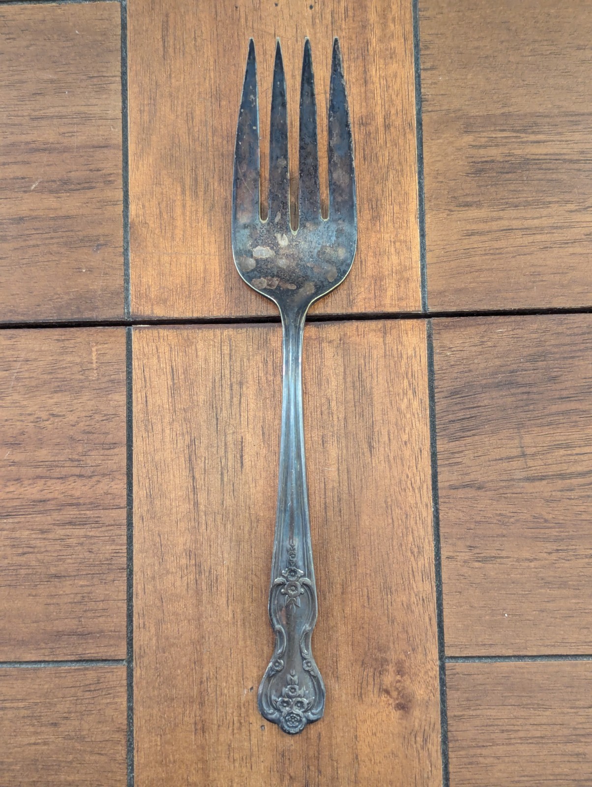 WM Rogers MFG. Co. Extra Plate Original Rogers Vtg. Serving Fork Flatware As Is
