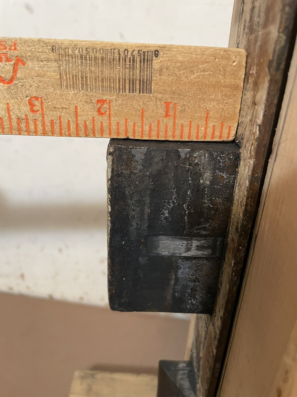 Huge Antique Door Lock Double Throw Bolt W/ Key & Brass Handles Castle Size