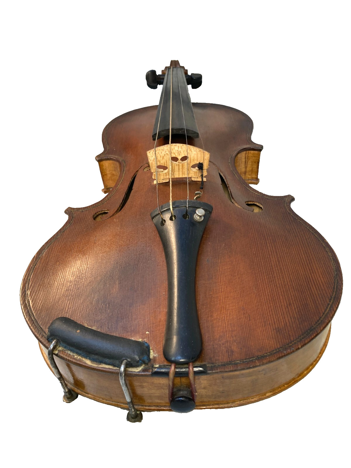 Antique Violin 1 Piece Belly 2 Piece Tiger Maple Back Inlaid Purfling No Label