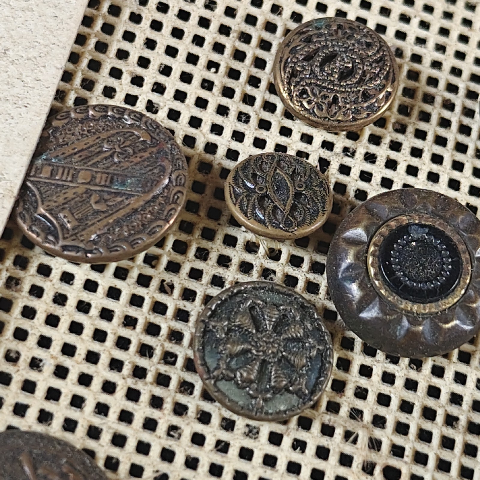 Collection Lot Antique And Vintage Buttons Victorian