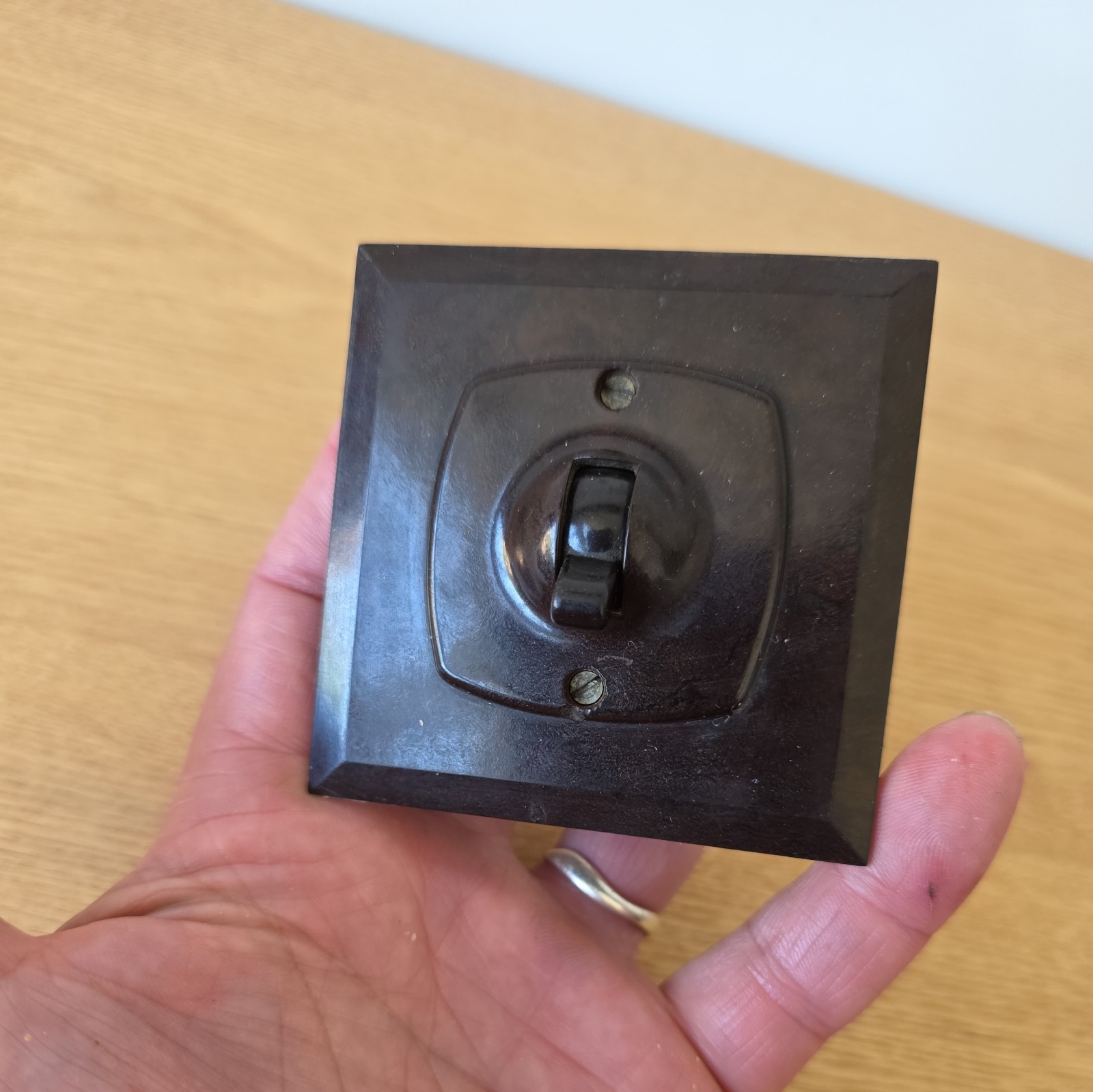 Antique Art Deco Britmac Bakelite Light Switch