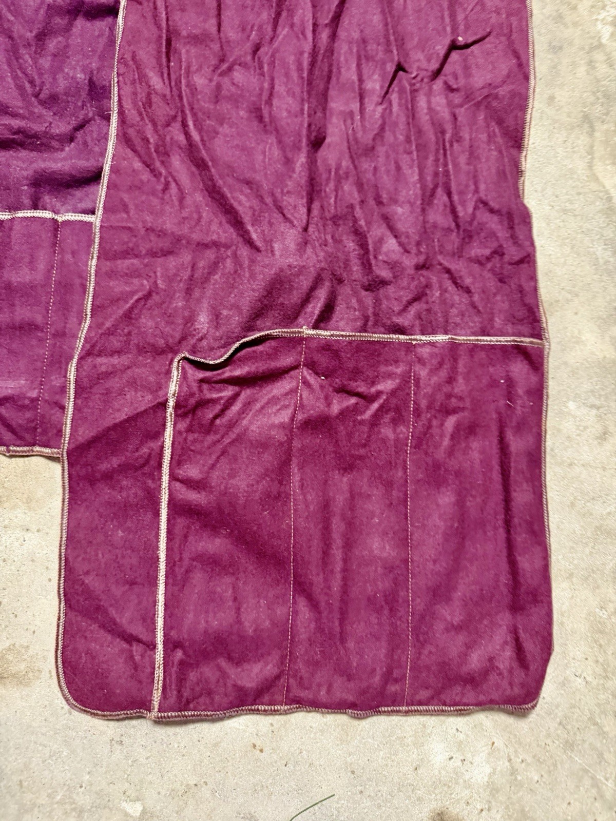 Vintage Leonard Krower & Son Silver Flatware Storage Rolls Burgundy Cloth Set