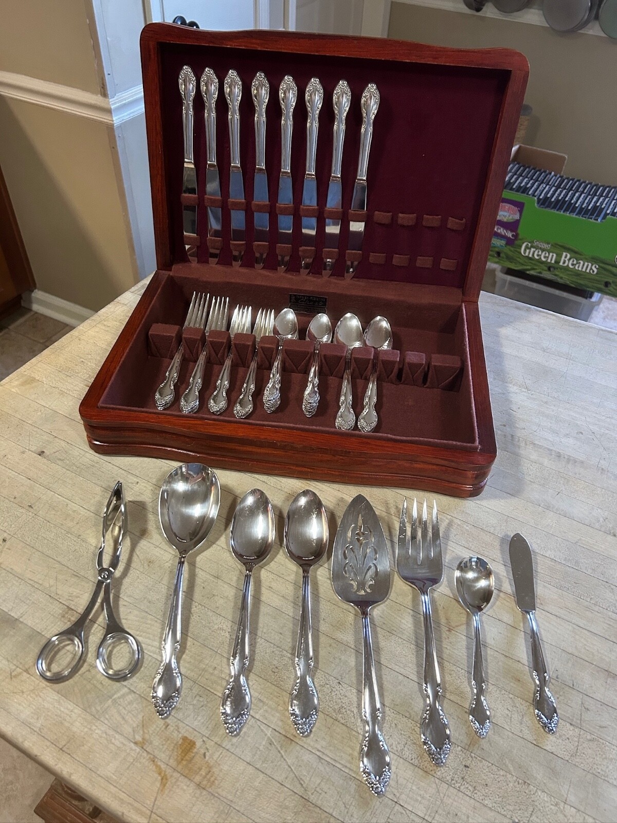 VTG Lady Densmore Silverplate, 1955 INTERNATIONAL SILVER Wm. Rogers Set 8 Places