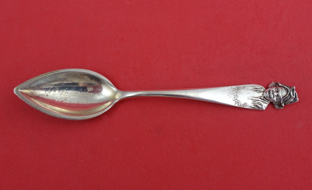 Sunny South by Shiebler Sterling Grapefruit Spoon GW “St. Augustine FLA 1894”