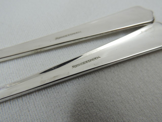 (2) Vintage SOLID Sterling Silver Dinner Forks Fine Arts Processional 98 grams