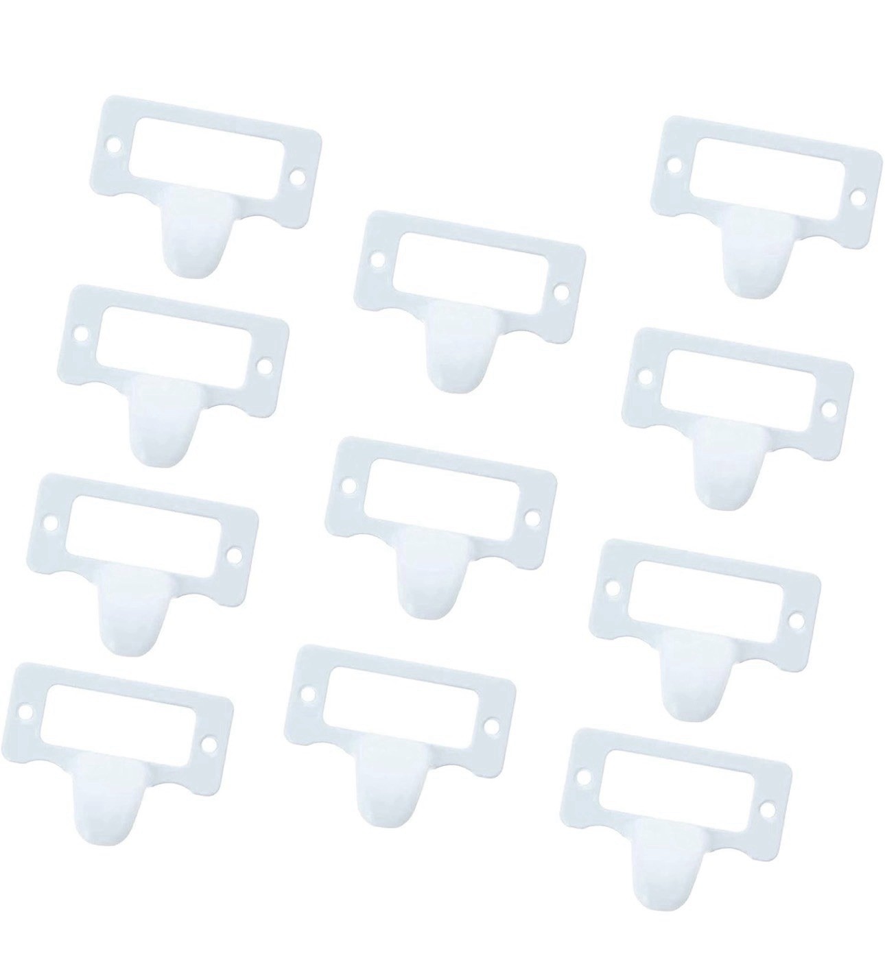 Antique Bronze Label Holder Pull Handles 10-Pack – Vintage Zinc Alloy Design