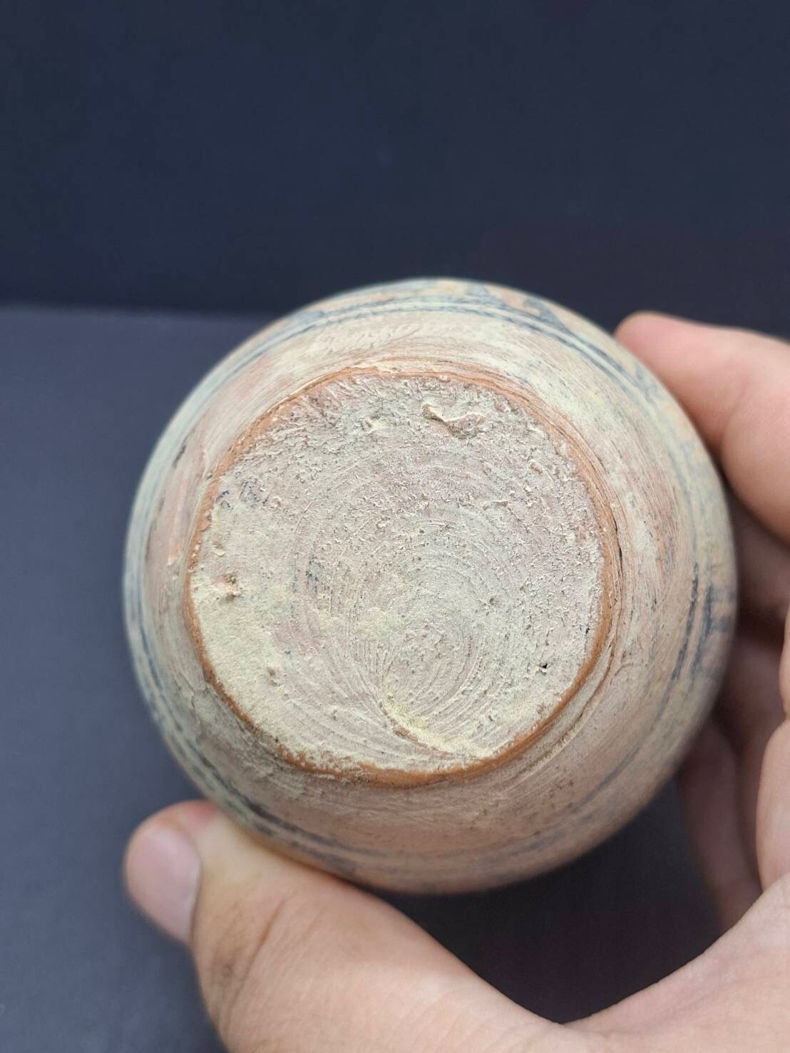 Ancient Old an Indus Valley polychrome vessel, likely dating back to 3000-2000 B