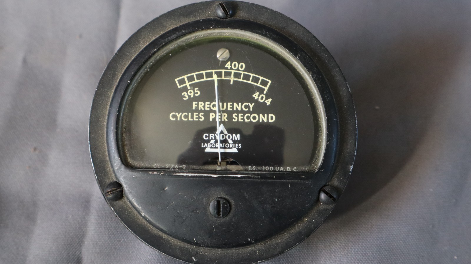 Vintage CRYDOM cycles per second Meter Gauge CL-276-2 Steampunk uNTESTED d
