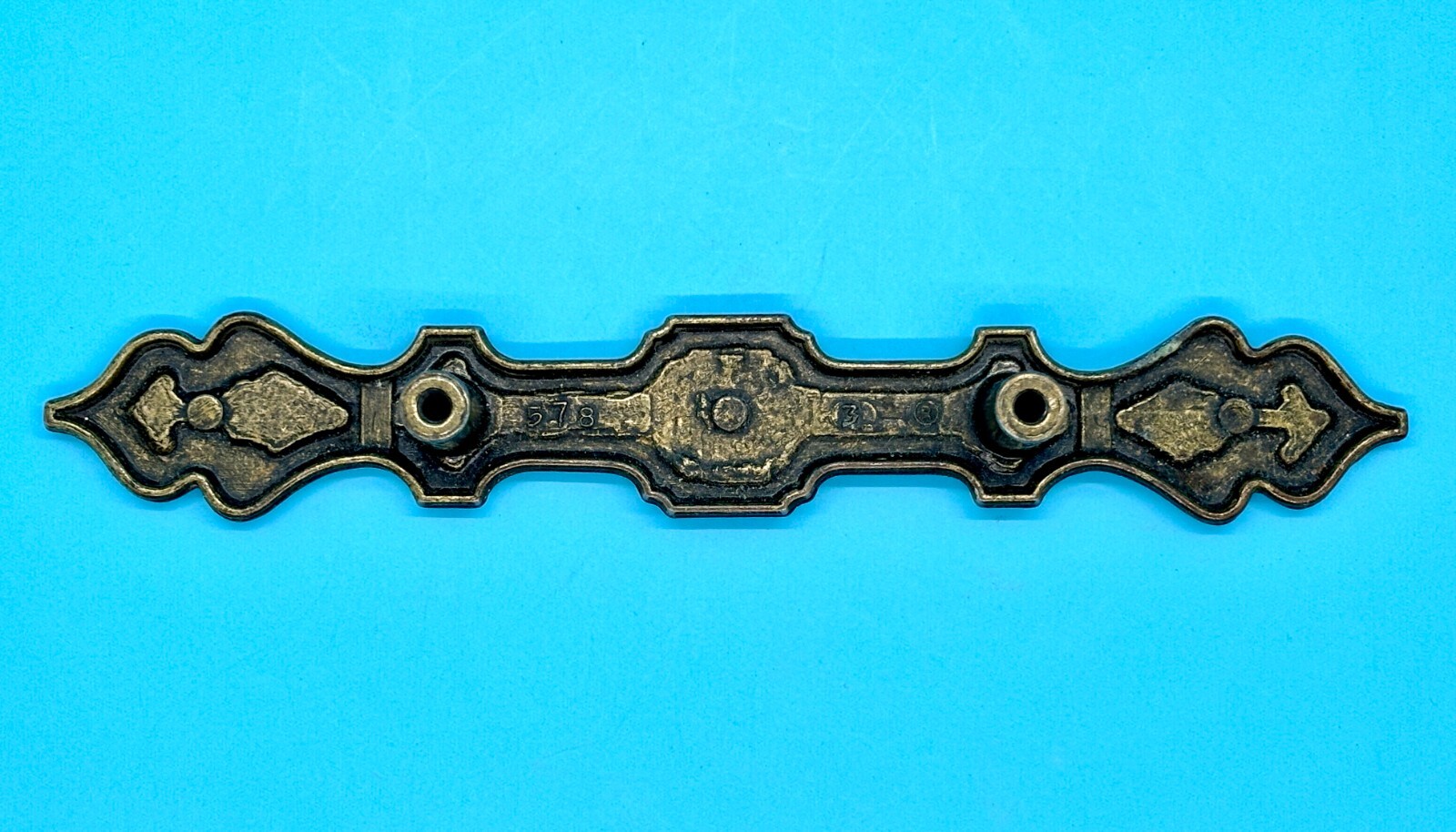 Brass Mid Century Modern MCM Vintage Hardware Cabinet Handle Drawer Door Pull