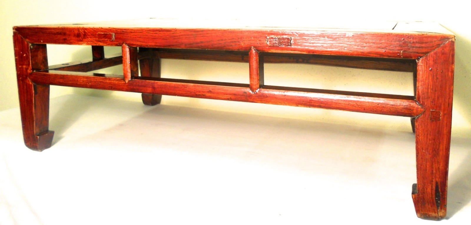 Antique Chinese Ming Kang Table (3035), Cypress/Elm Wood, Circa 1800-1849