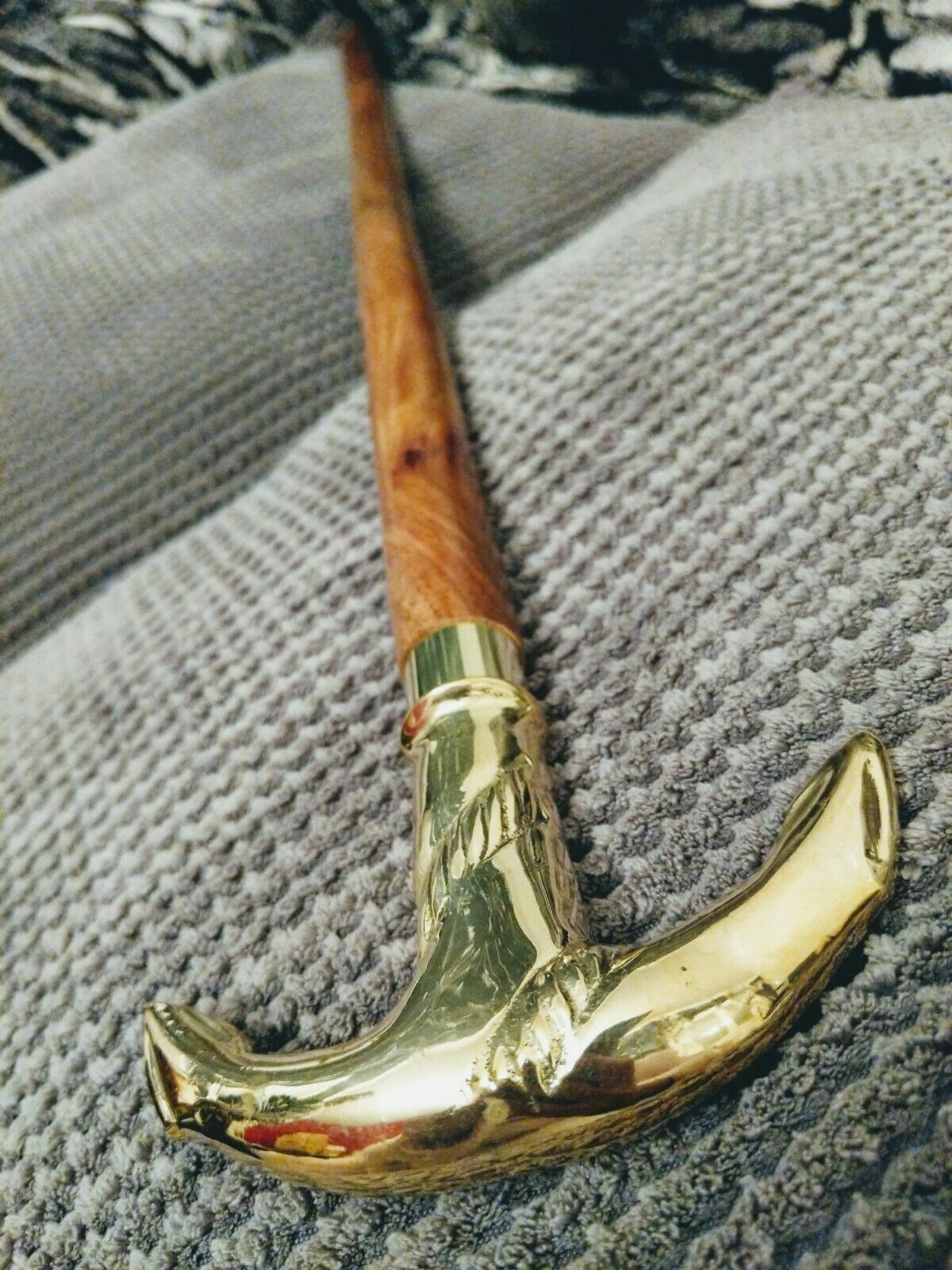 Anchor Handle Solid Brass Wooden Walking Stick Cane – All Sizes 88 cm – 106 cm