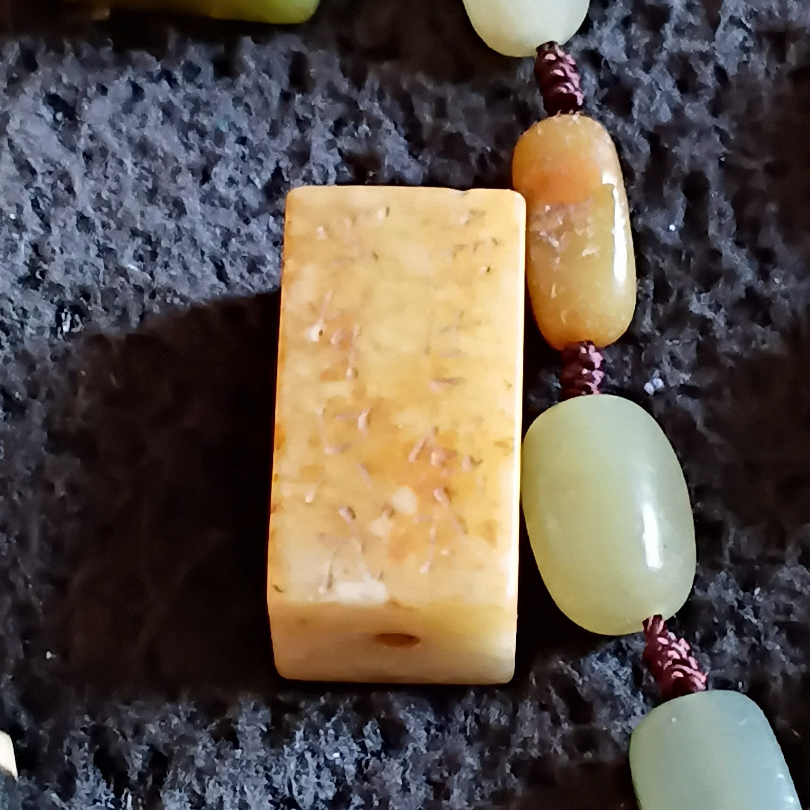 Tibetan pre 1800s Agate/ Jade / Miao Silver Dzi Bead Lot
