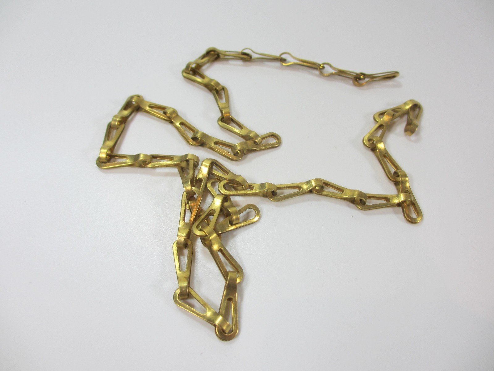 Original Vintage Brass Lighting Chain Hanger Loop Chandelier Light Pull 56cm